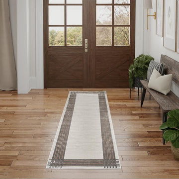Desire DSR01 Ivory/Silver Runner-Nourison-Rug Love - The Most Loved Rug Store